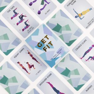 Gift Republic GR490056 100 Get Fitness Activity Cards, Blue
