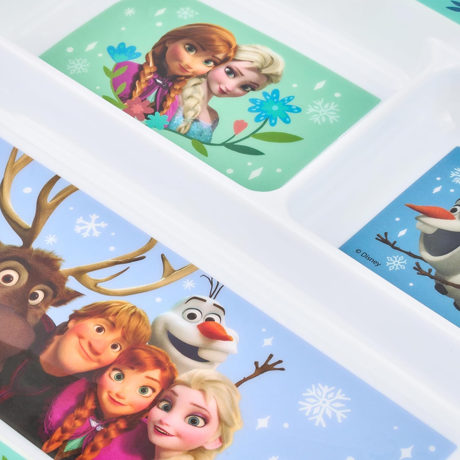 Disney Frozen 3-Section Children's Divided Plate - BPA-Free, Durable & Colourful Dining for Children, Perfect for Balanced Meals - 36 Months Up - Image 4