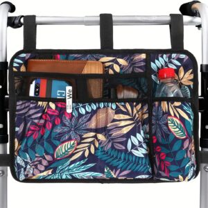 Walker Bag Basket with Cup Holder for Folding Walker, Bag for Walker