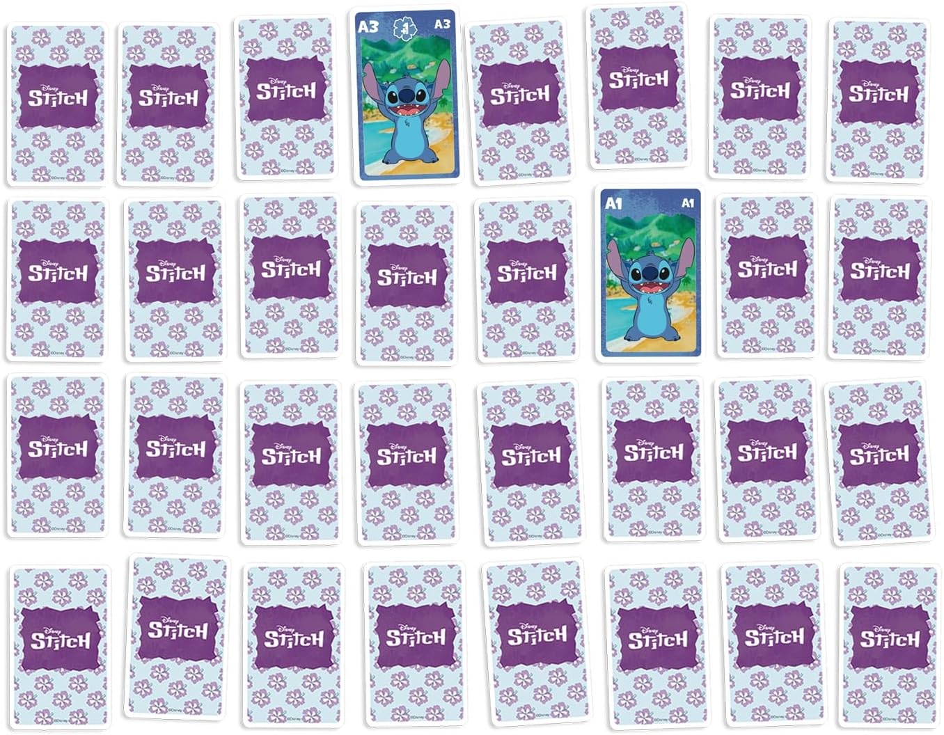 Shuffle 4-in-1 Stitch Card Game - 7 Families, Battle, Memo and Action - Disney Lilo & Stitch Card Game for Kids, Family and Friends - Ages 4+ 2 Players, Blue - Image 9