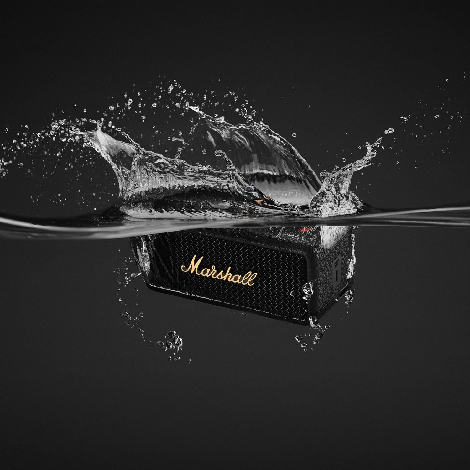 Marshall Emberton III Portable Bluetooth Speakers, Wireless, IP67 Rating Dust & Water Resistant, 32+ Hours Playtime, Quick Charge - Black & Brass - Image 10