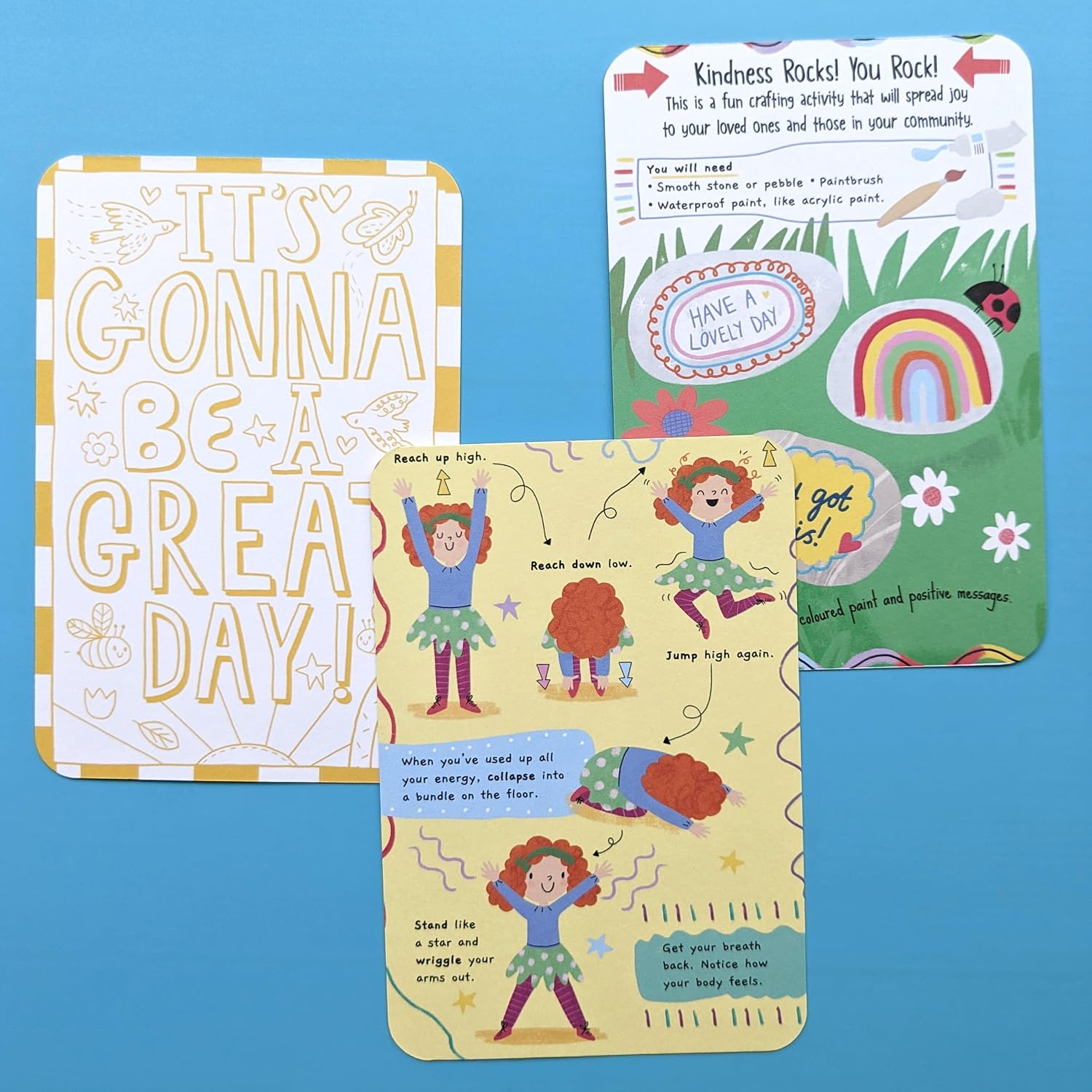 North Parade Publishing Children's Mindfulness Positive Me Flash Cards (25 Cards, Ages 7-10, Vibrant Style, Self-Improvement, Emotional Intelligence), A6 - Image 6