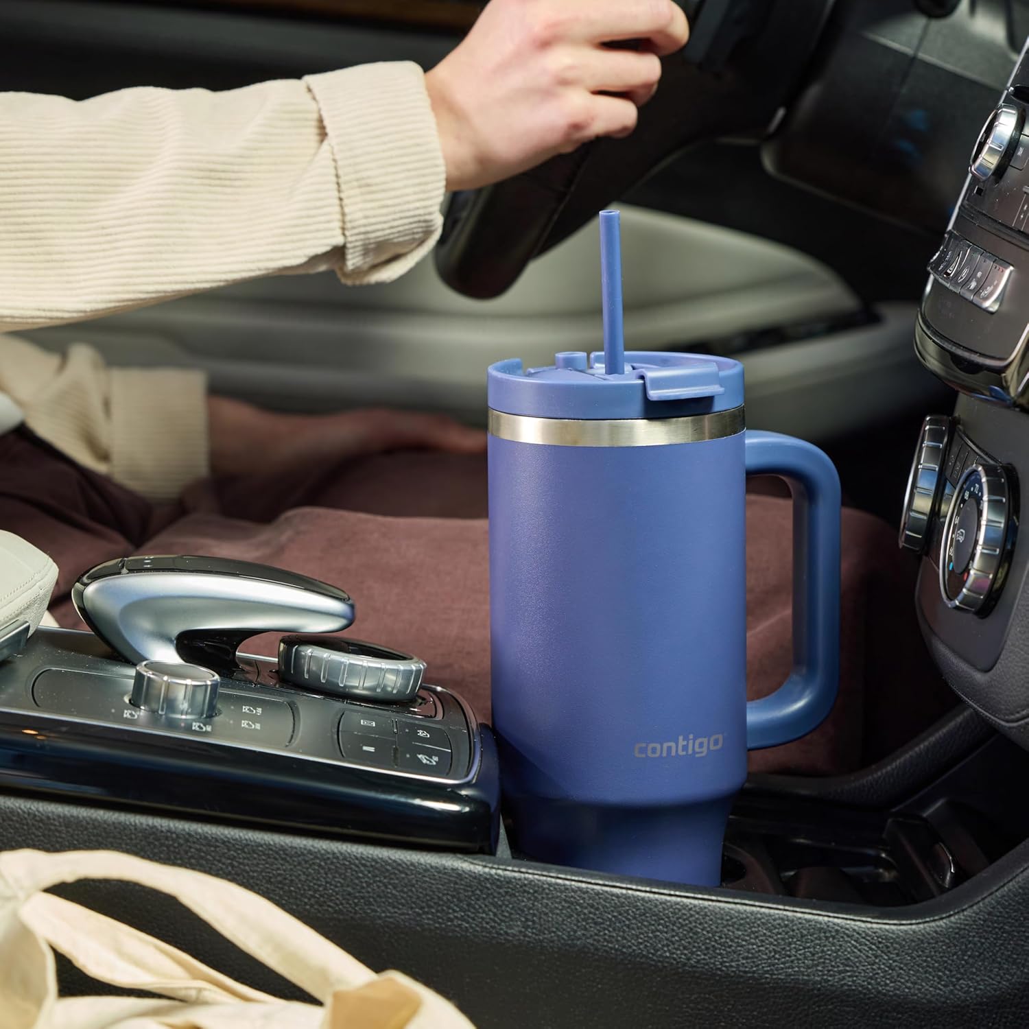 Contigo Streeterville Tumbler with Handle & Straw, 29h Cold, 1200 ml - Image 8