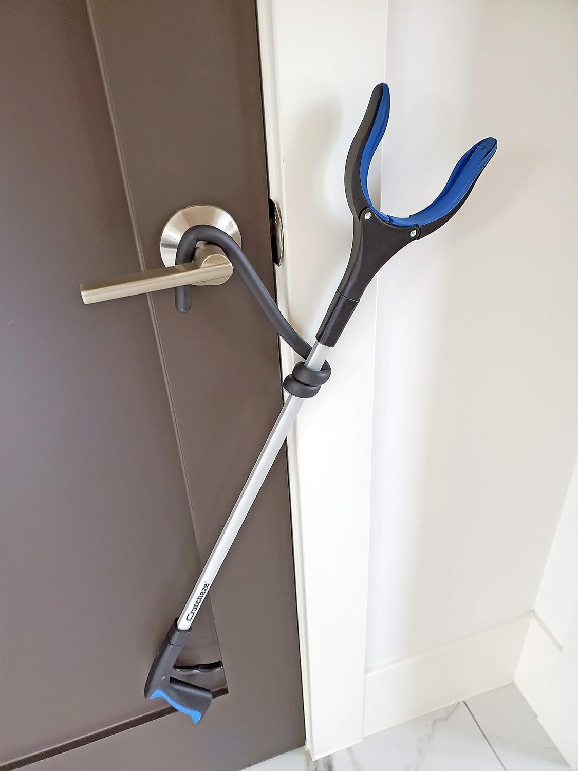 Crutcheze Cane Holder 3 Pack - Holds Canes Within Reach - Walking Stick Holder - Crutches & Cane Accessories - Reacher Grabber Holder - Walker Accessory - Image 9