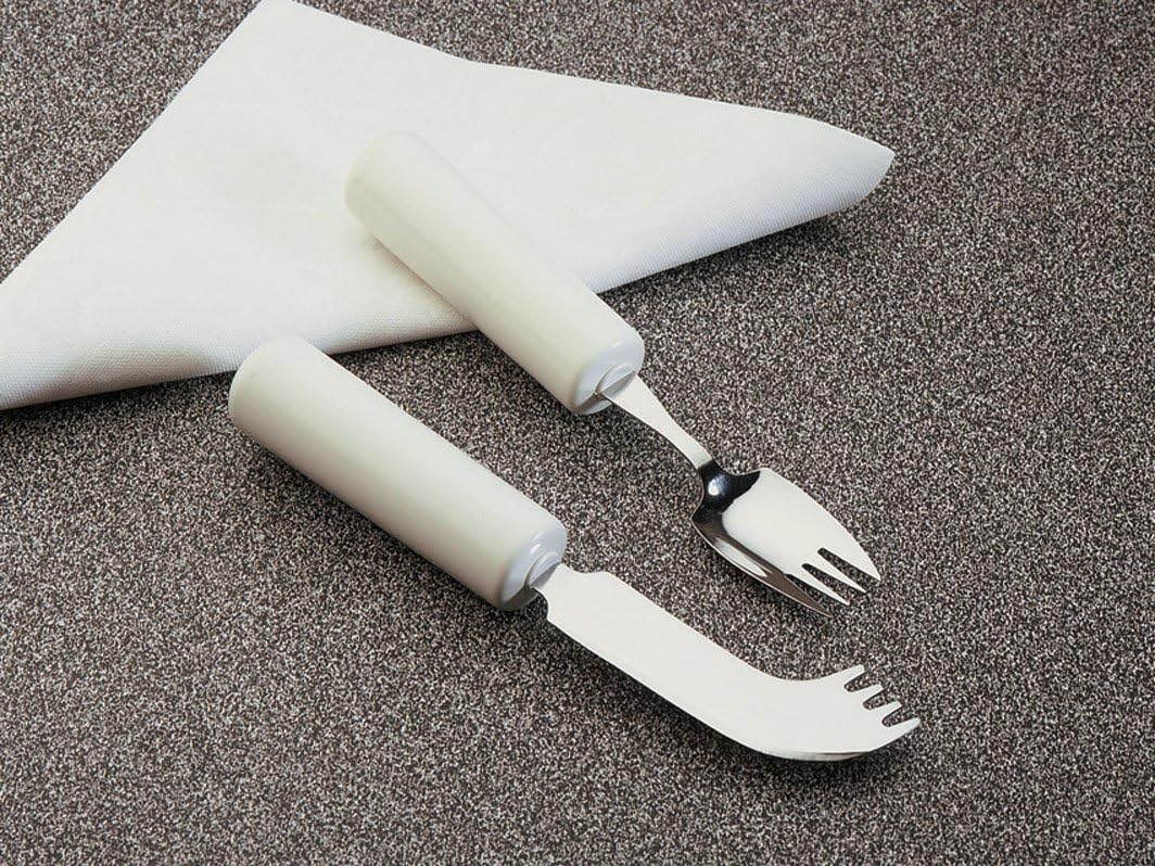 Homecraft Queens Cutlery, Spork (Eligible for VAT relief in the UK) Stainless Steel Adaptive Dining Utensil for Elderly, Disabled, Handicapped, Large Built-Up Handle for Good Grip, Dishwasher Safe - Image 2