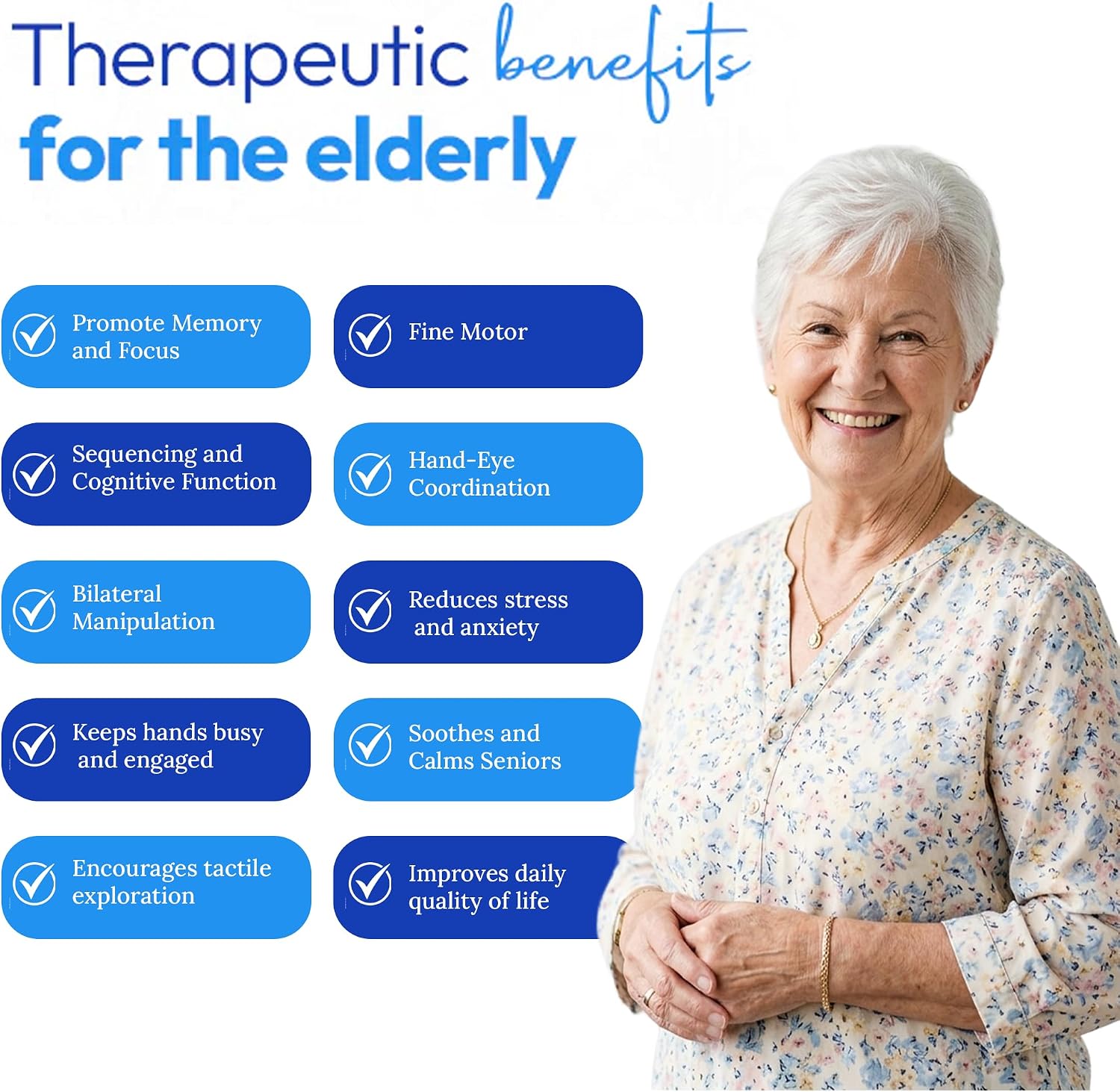Fidget Blanket for Adults with Dementia w/Ten Dementia Gadgets & Activities, Best Gifts for Dementia Patients, 20 X 12 in, Blue Busy Blanket for Dementia Patients, Dementia Activities for Seniors - Image 5