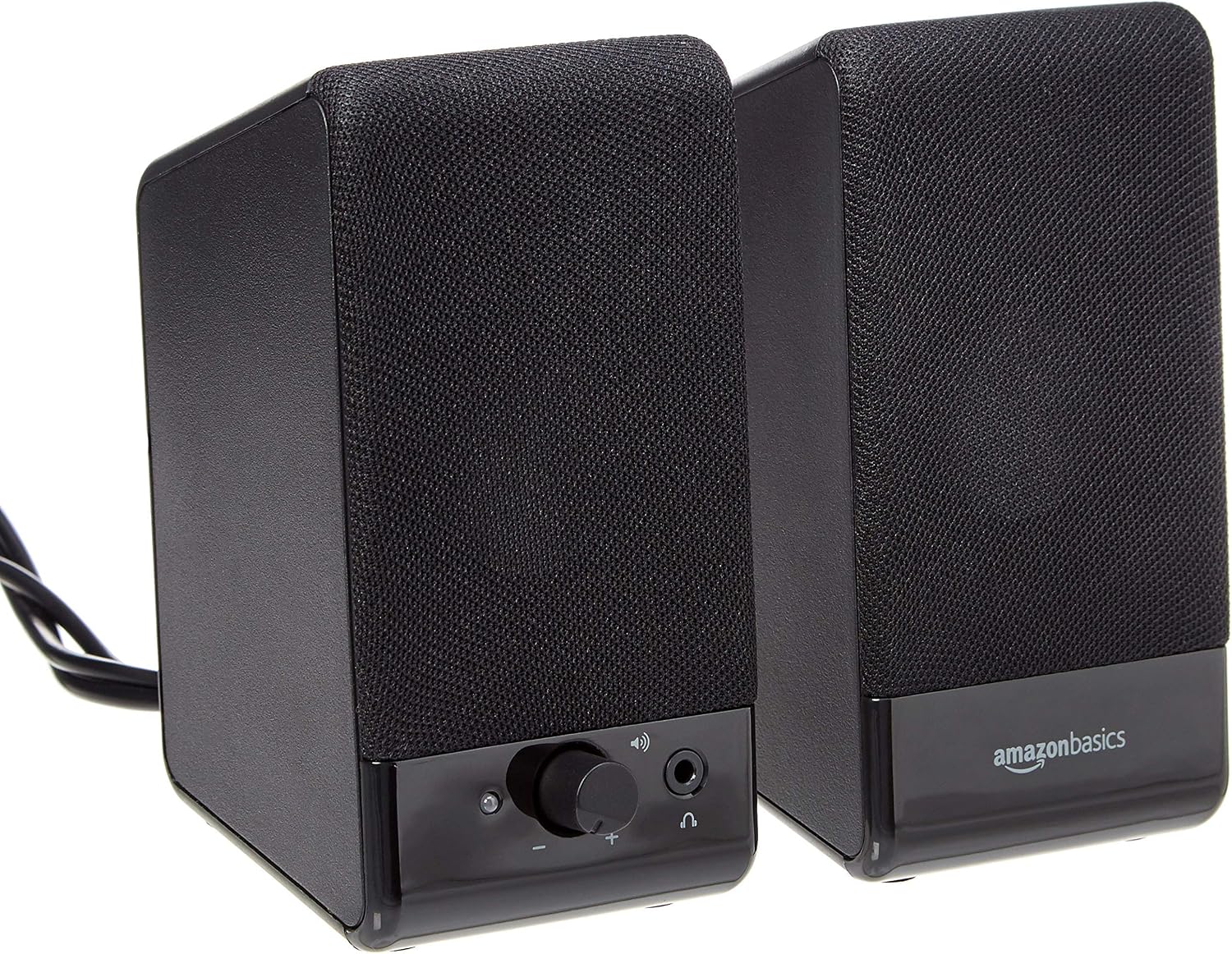 Amazon Basics Computer Speakers For Desktop or Laptop PC, USB-Powered, Black