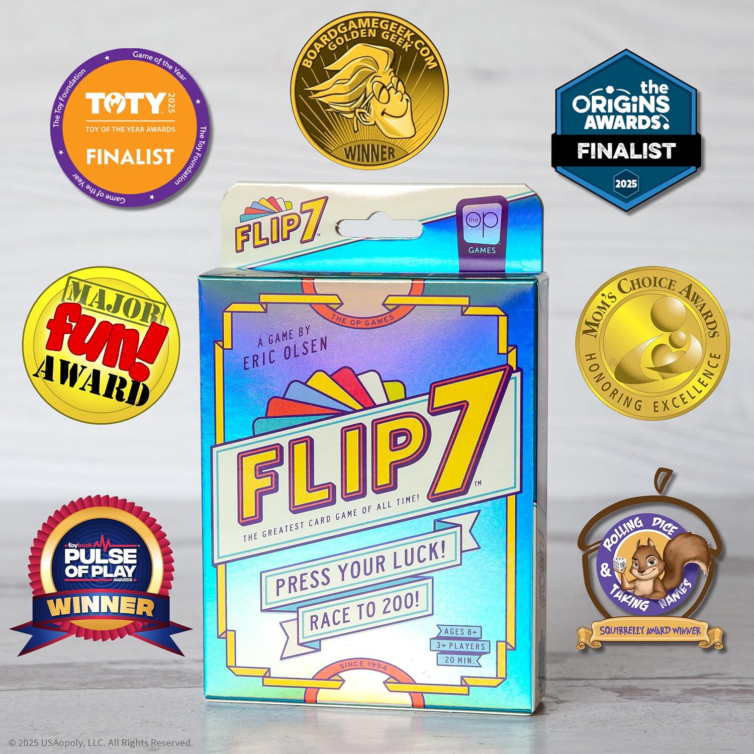 USAopoly | Flip 7 | Party Card Game | Ages 8+ | 3+ Players | 20 Minutes Playing Time, New - Image 3