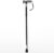Drive Devilbiss Height Adjustable Folding Walking Stick with Gel Grip, Black