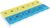 EZY DOSE Pill Organizer Weekly AM/PM (7-Day), Medicine Planner, Vitamin Case/Box, 2X-Large Locking Compartments to Secure Prescription and Prevent Accidental Spilling, Blue and Yellow, BPA Free