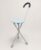 Aidapt Folding Seat Cane – Lightweight Aluminium Walking Stick with Built-In Tripod Seat, Curved Foam Handle, Non-Slip Feet, Portable Walking Aid for Elderly, Travel & Mobility Support up to 100kg