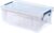 Bankers Box 10L Plastic Storage Boxes with Lids. ProStore Super Strong Plastic Storage Boxes (14 x 34 x 21.5cm), Made in the UK, Clear