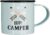 Premier Housewares Happy Camper Mug – 350ml Grey Galvanised Steel Camping Mug with Easy-Grip Handle