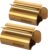 XYKEEY Toothpaste Tube Squeezer – Set of 2 Toothpaste Squeezer Rollers, Metal Toothpaste Tube Wringer Seat Holder Stand (Matt Gold)