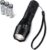 Amazon Basics Handheld LED Flashlight with 5 Light Modes – 200 Lumen Zoomable Handheld Torch – Water Resistant Aluminum Flashlight with Lanyard – Batteries Included – Black