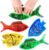 Gel Squidgy Sparkle Sensory Fish Shapes Tactile Fidget Toy 20cm – 4 Pack