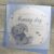 White Cotton Cards Blue Bunny Congratulations On Your Naming Day Handmade Naming Day Card, BD70,16cm x 16cm